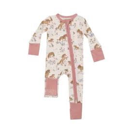 2-Way Zipper Romper - Pretty Ponies by Angel Dear