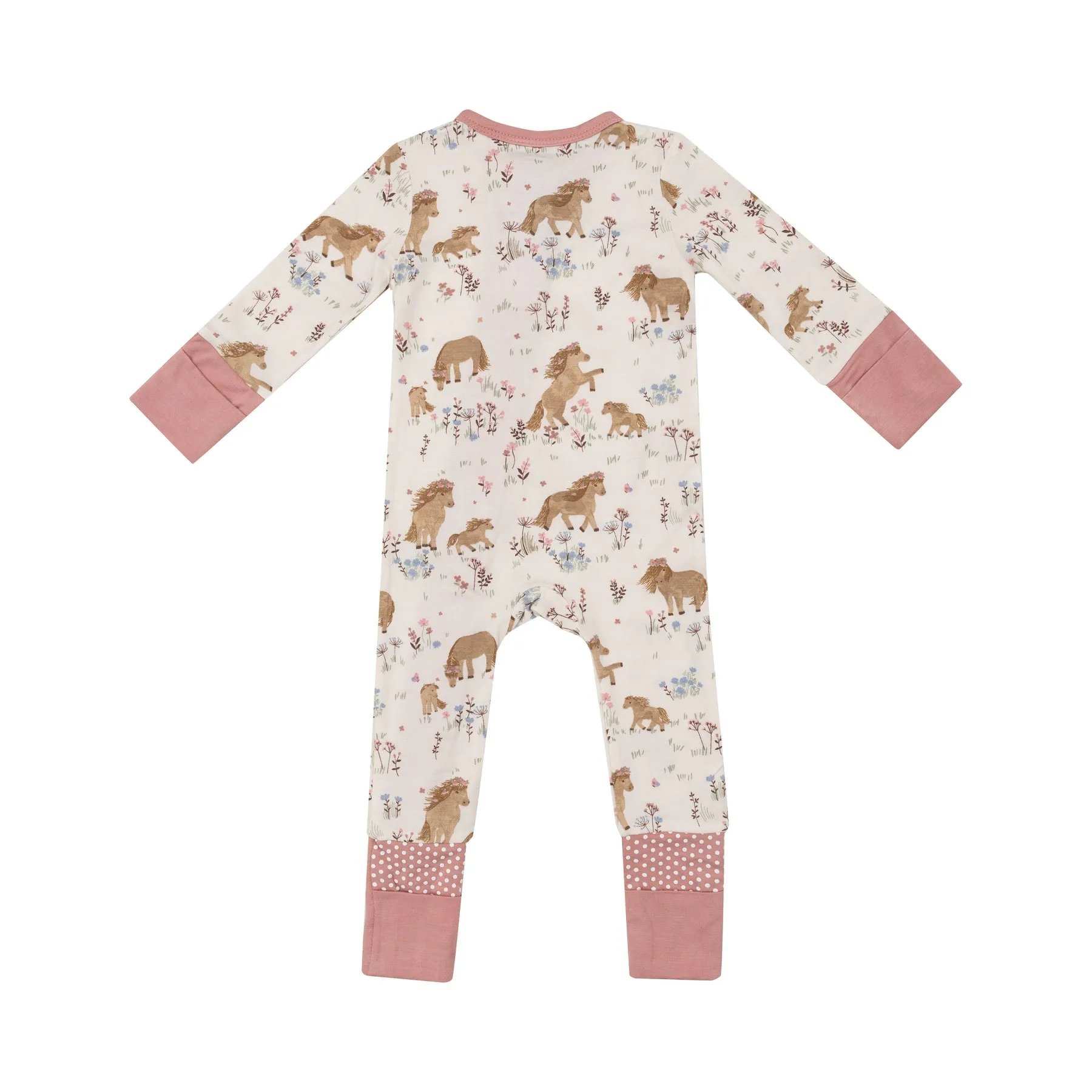 2-Way Zipper Romper - Pretty Ponies by Angel Dear