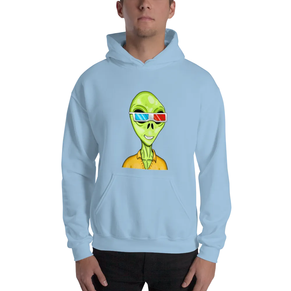 Alien #0010 by inkink Shivadelic - Hoodie