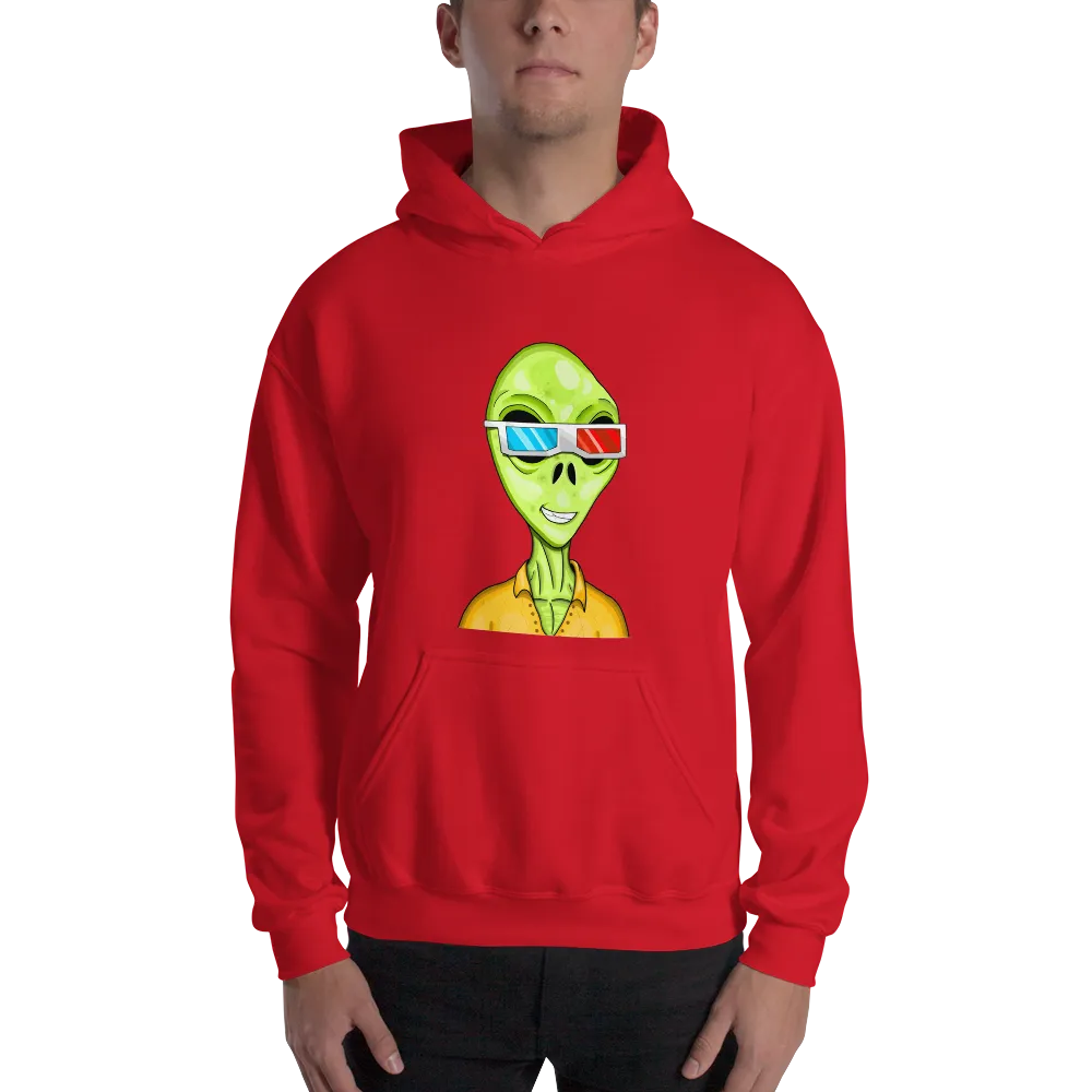 Alien #0010 by inkink Shivadelic - Hoodie