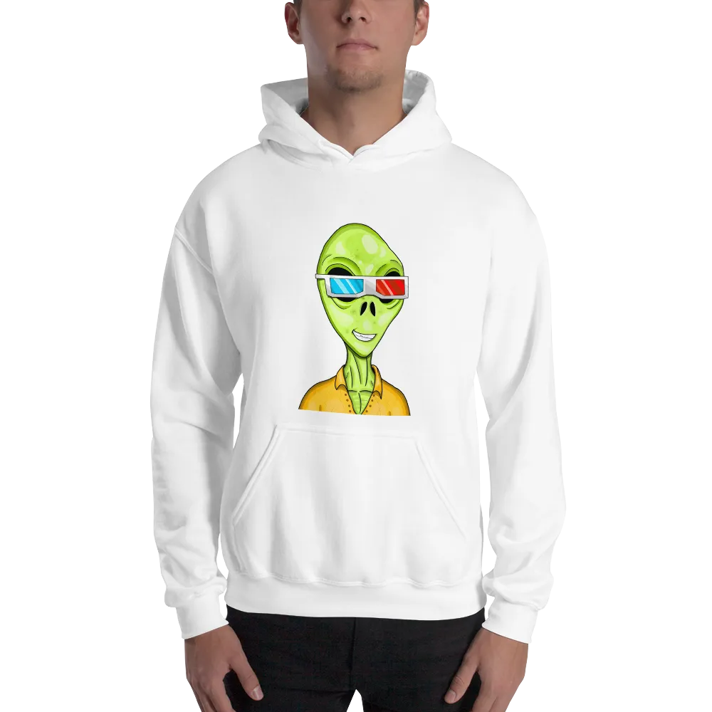 Alien #0010 by inkink Shivadelic - Hoodie