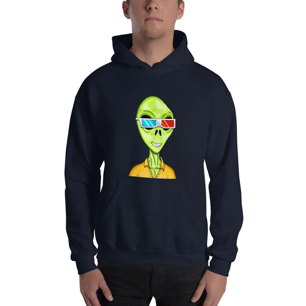 Alien #0010 by inkink Shivadelic - Hoodie