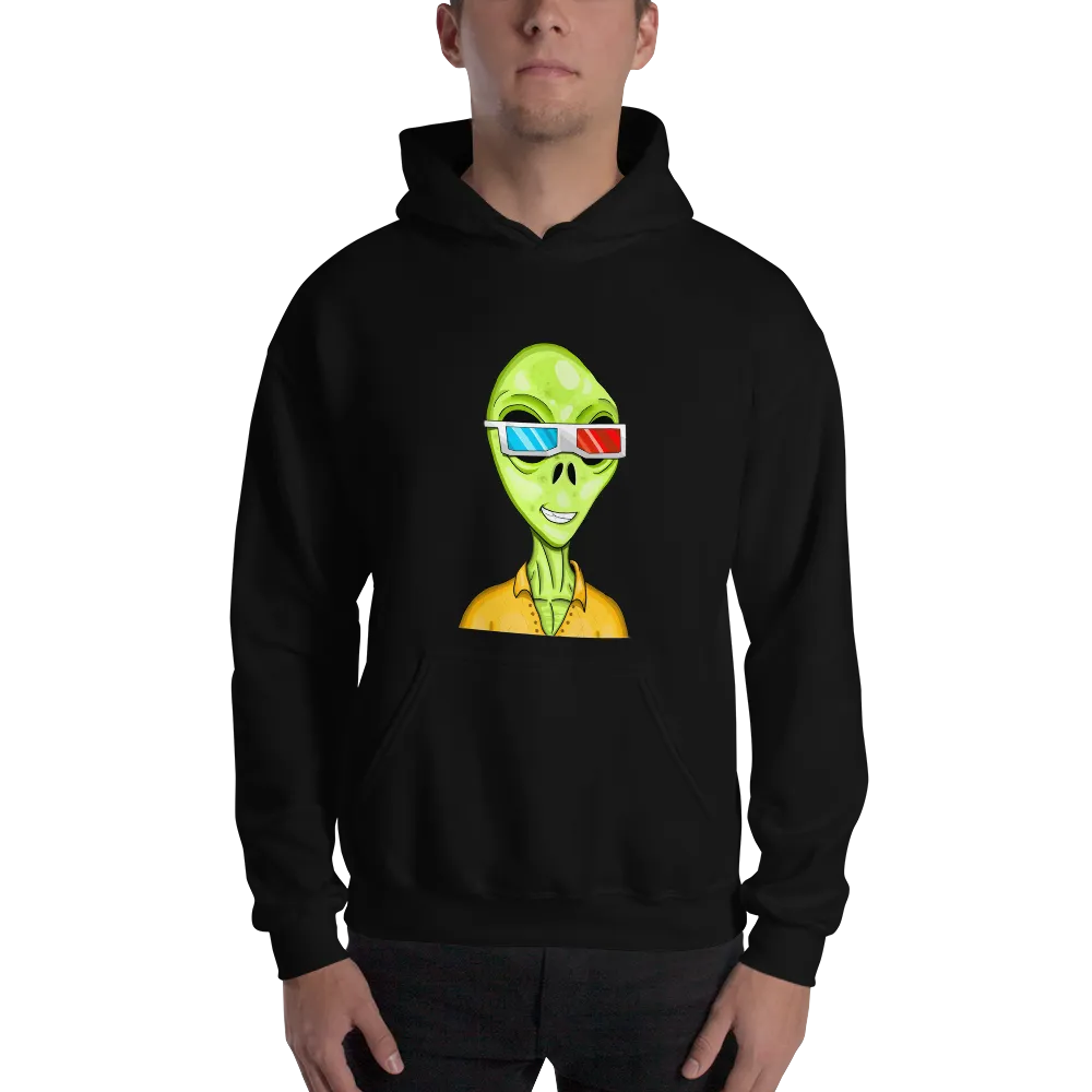 Alien #0010 by inkink Shivadelic - Hoodie
