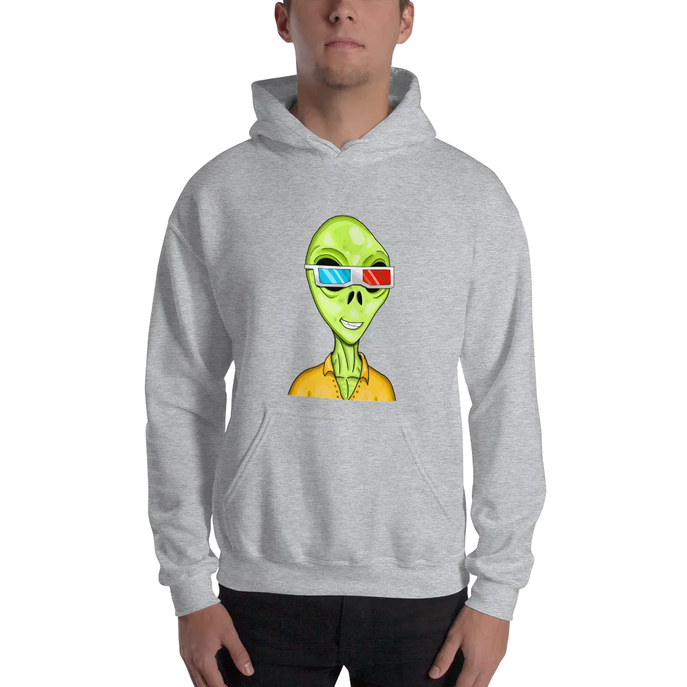 Alien #0010 by inkink Shivadelic - Hoodie