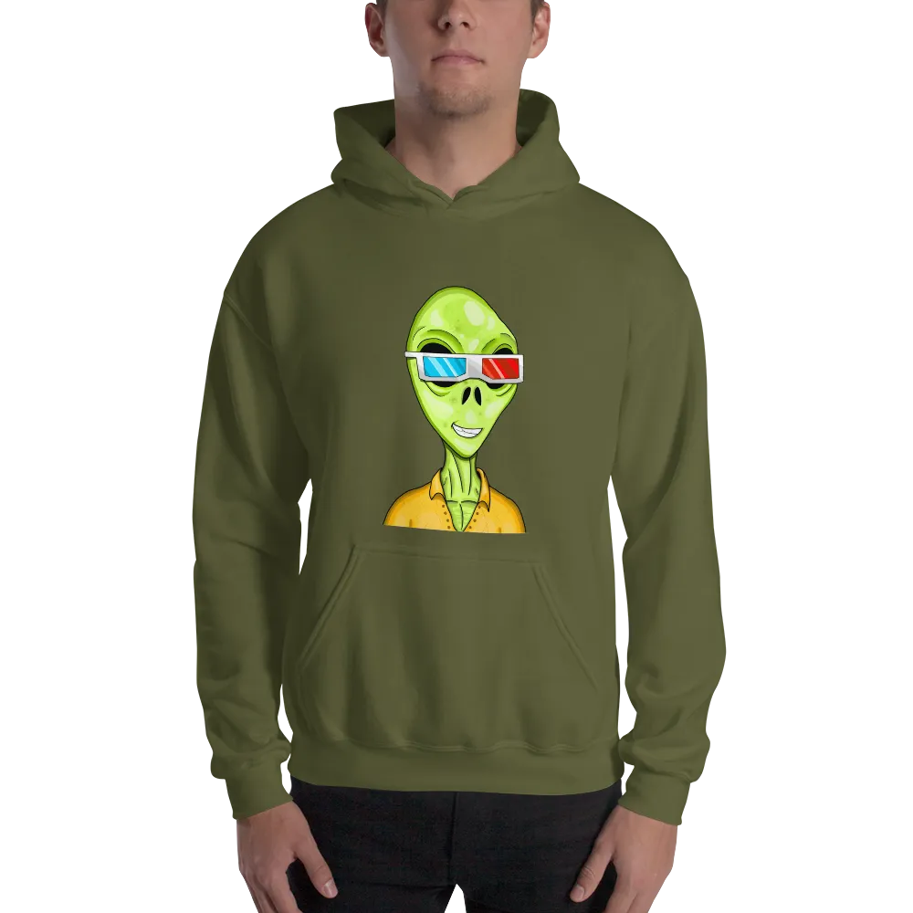 Alien #0010 by inkink Shivadelic - Hoodie