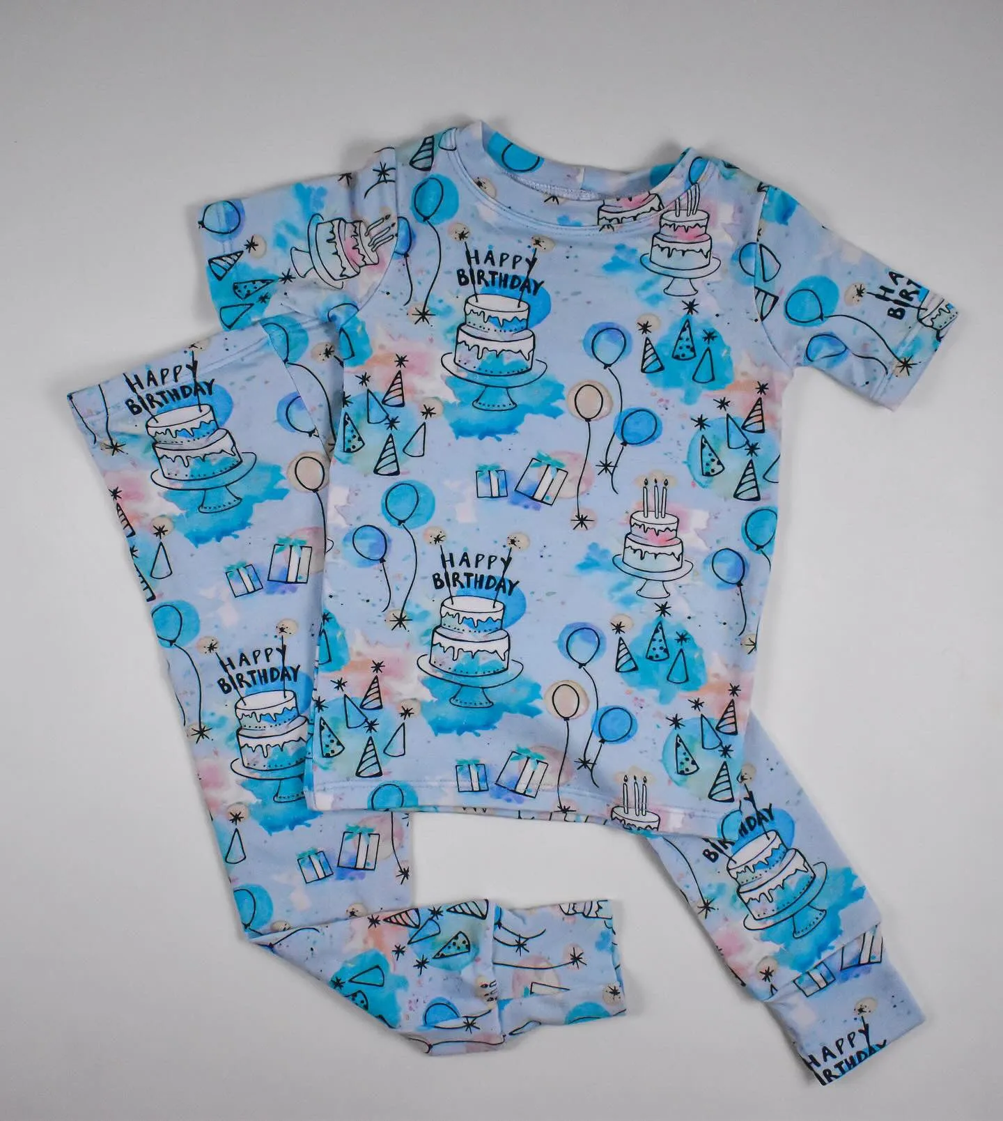 Birthday Short Sleeve Pajamas