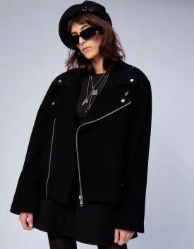 Black biker style jacket