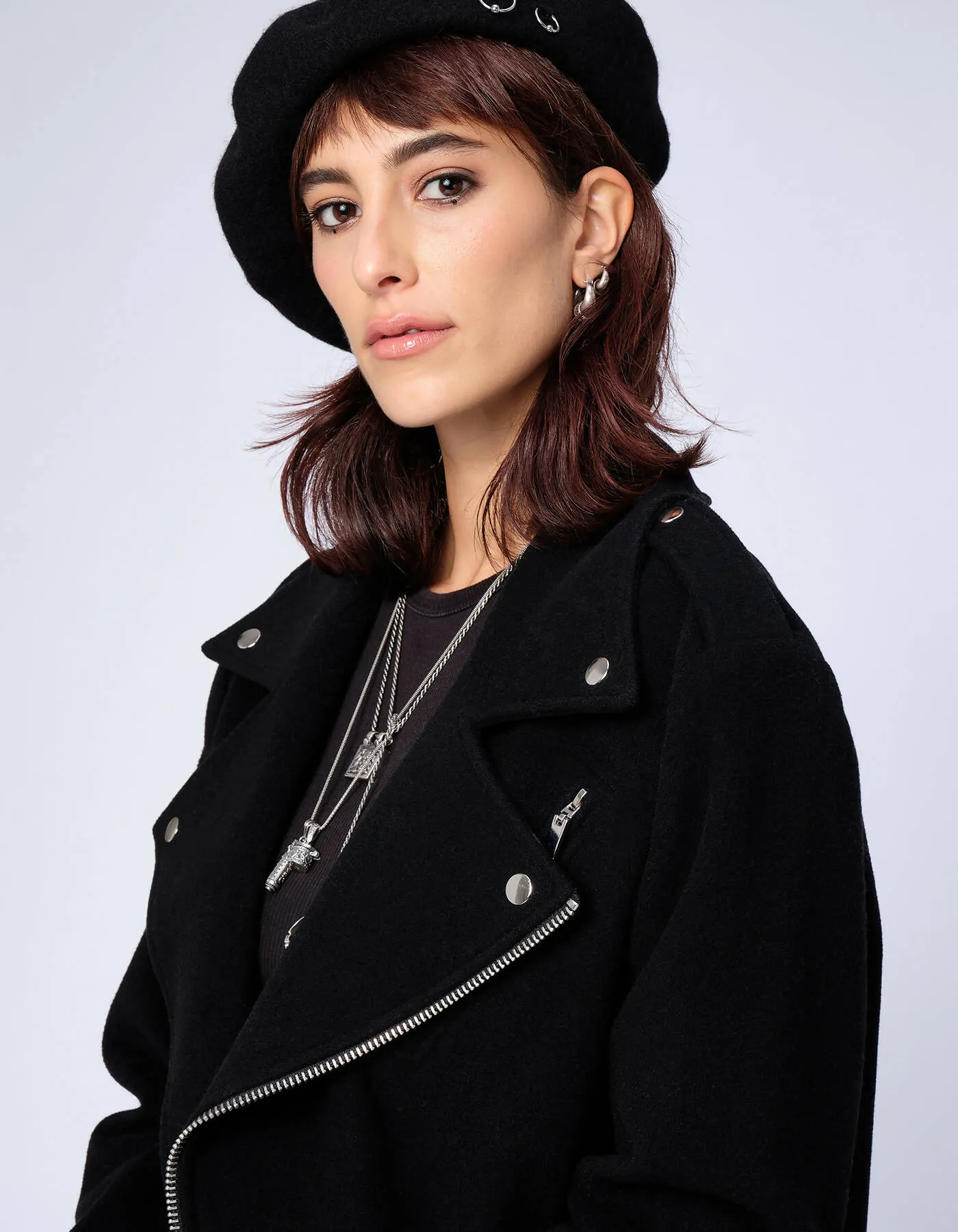 Black biker style jacket