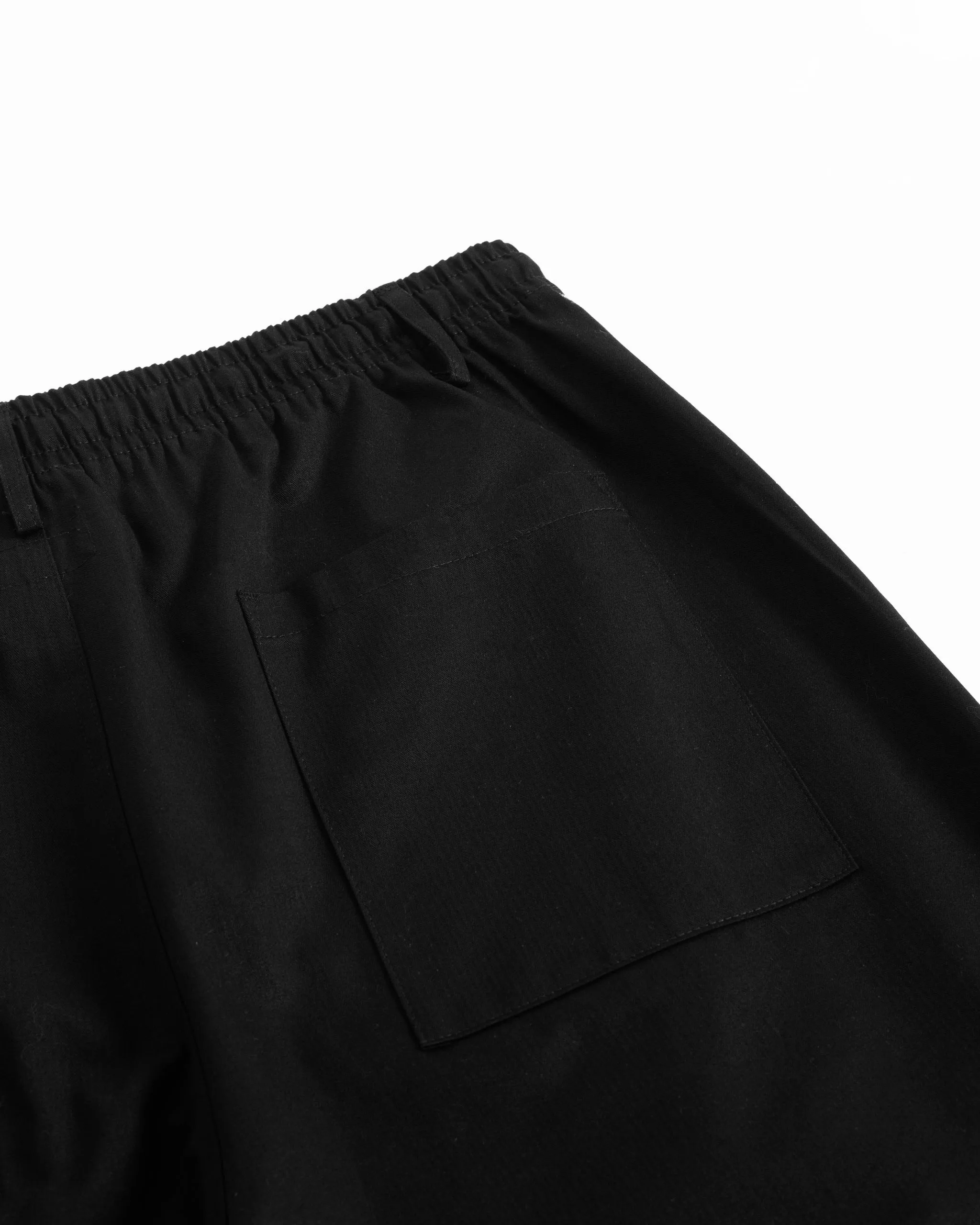 Black Herringbone Leisure Pant
