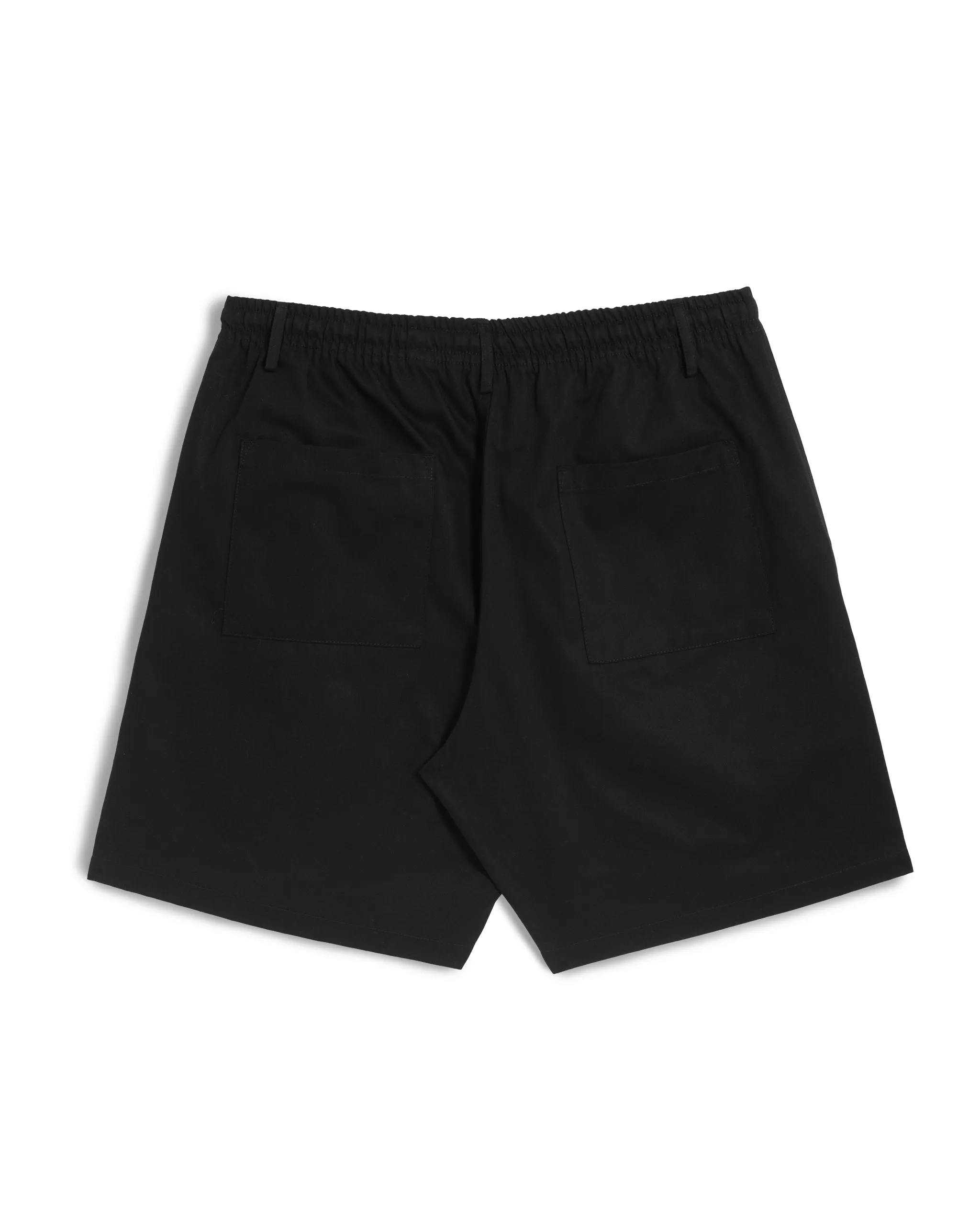 Black Herringbone Leisure Short