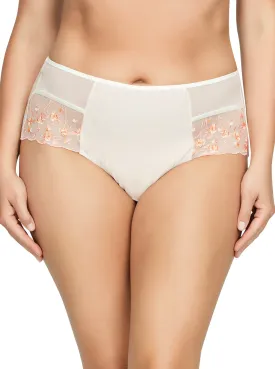 Briana High waist Brief - Petal Pink w Floral - P5675