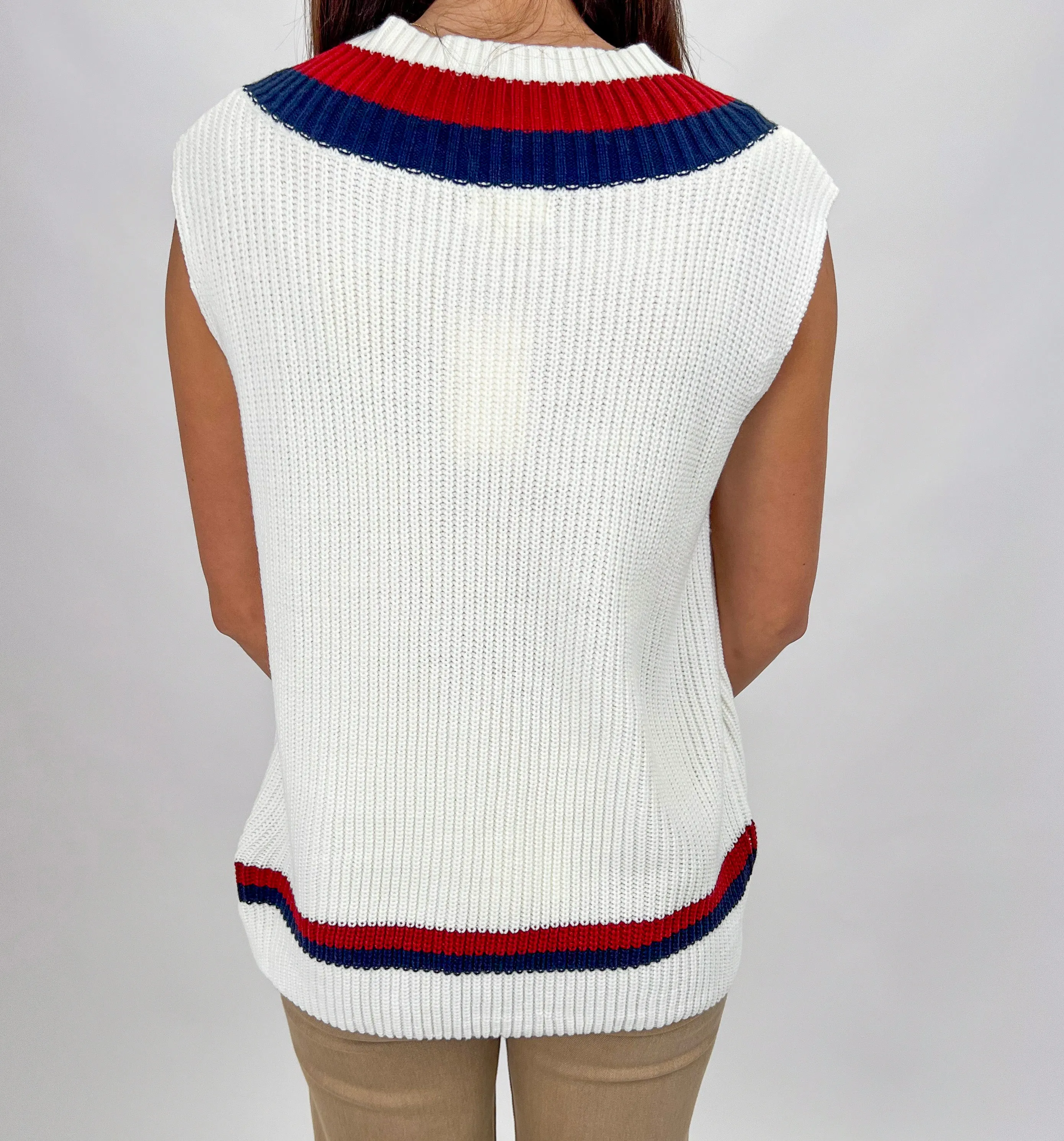 CALL IT WHAT YOU WANT STRIPED SWEATER VEST