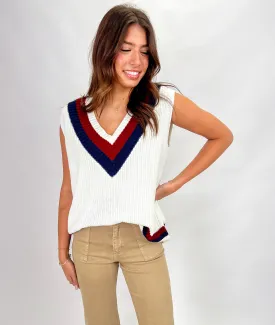 CALL IT WHAT YOU WANT STRIPED SWEATER VEST