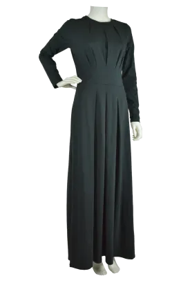 Chic Knit Maxi Dress- Black