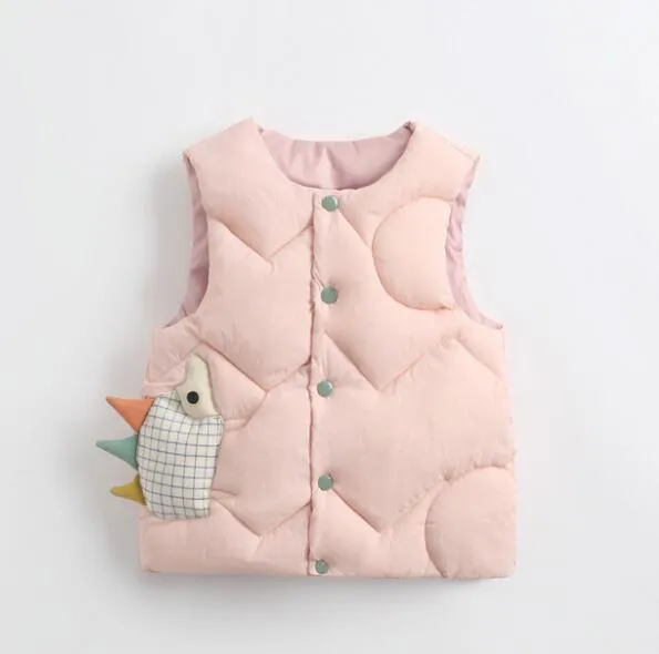 Children's Warm Down Vest Baby Hooded Jacket