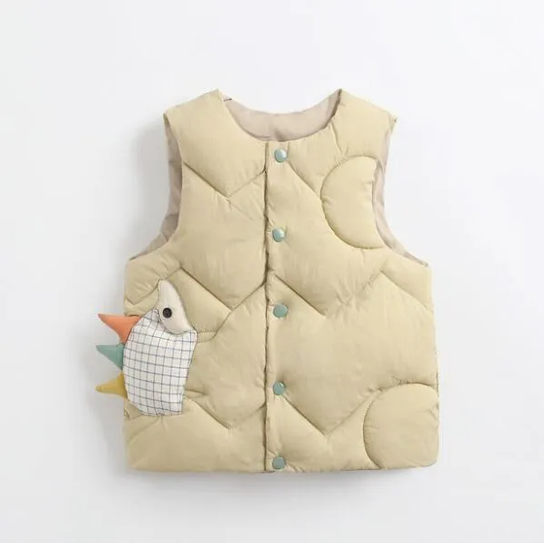 Children's Warm Down Vest Baby Hooded Jacket