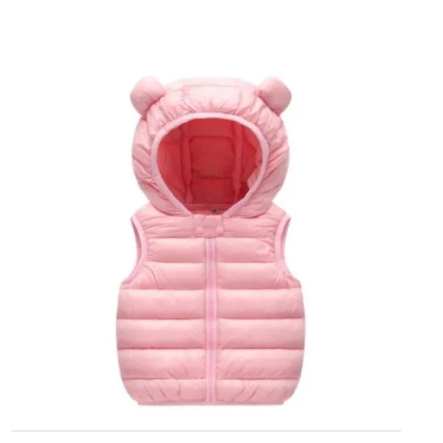 Children's Warm Down Vest Baby Hooded Jacket