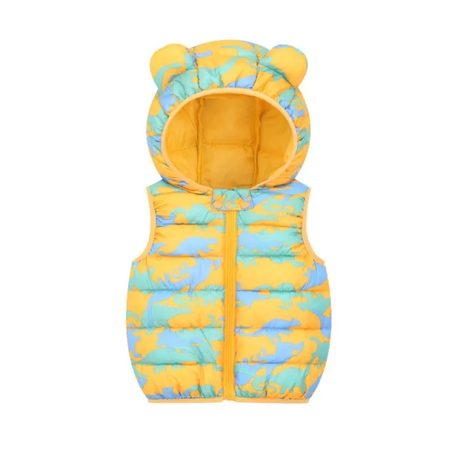 Children's Warm Down Vest Baby Hooded Jacket