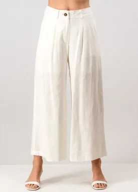 Clio Off White Ankle Pants