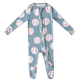 Copper Pearl Zip-Up Footie / Slugger