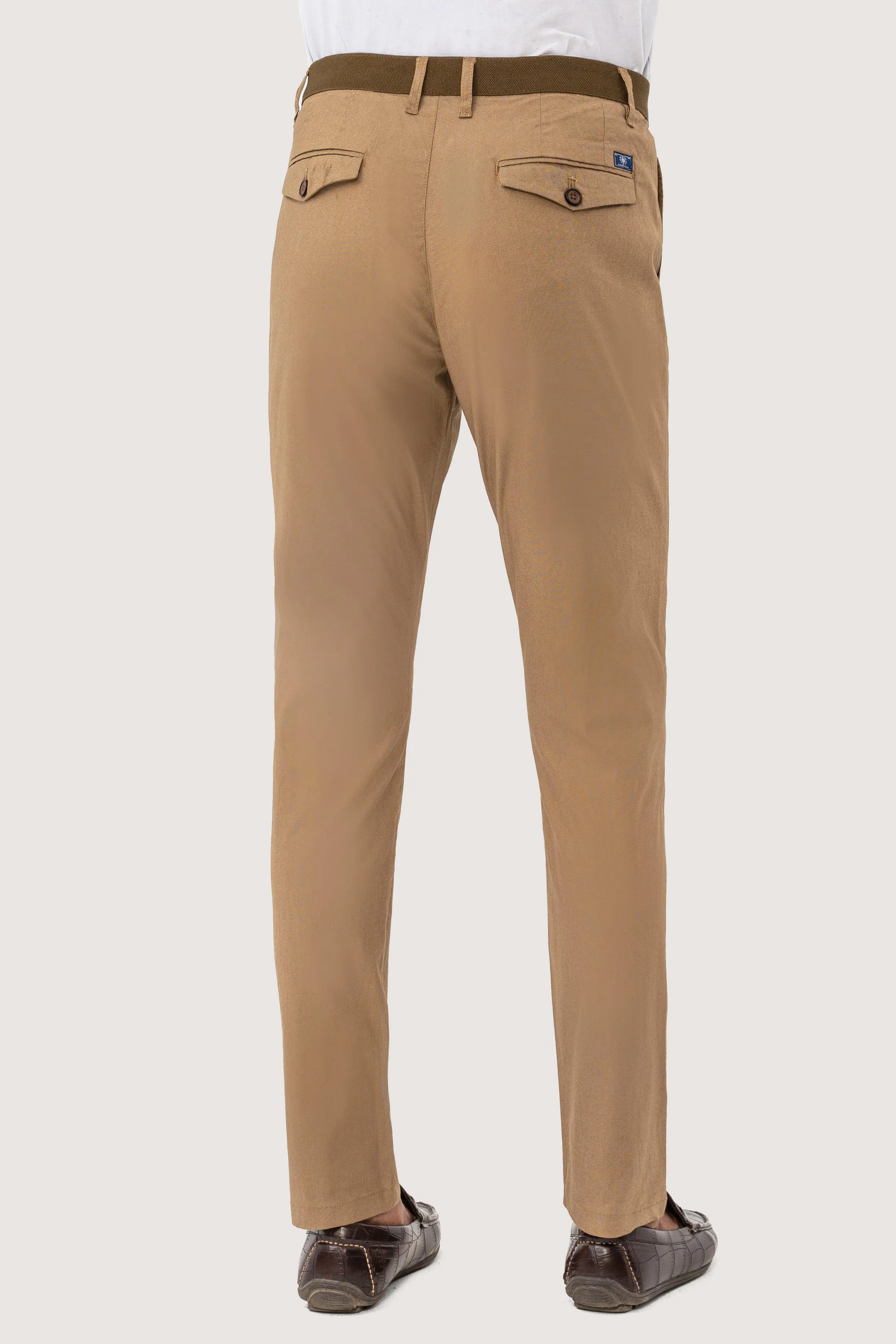 CROSS POCKET SELF TEXTURED PANT KHAKI