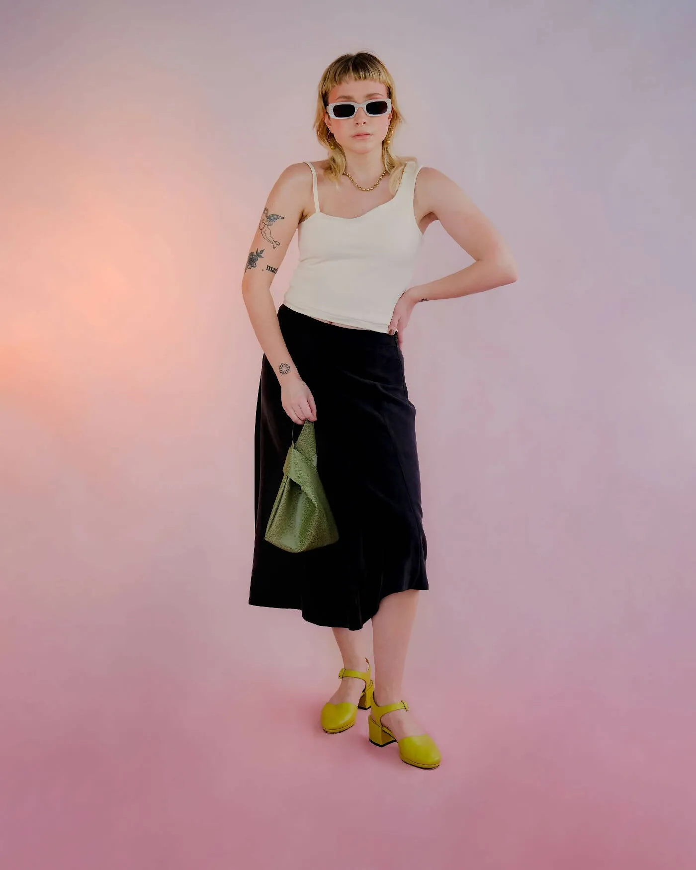Deisy A-Line Midi Skirt