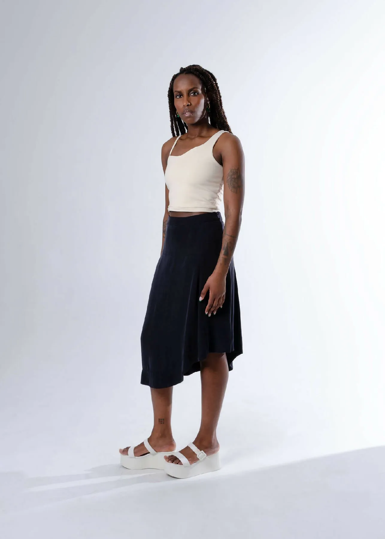 Deisy A-Line Midi Skirt
