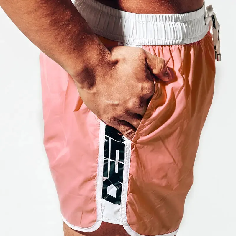 DESMIIT Men's Three-Point Swim Shorts Beach Pants Loose Quick-Drying