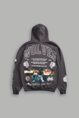 Don't Give Up "Pierce" Hoodie in Wolf Gray
