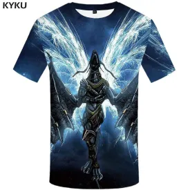 Dragon T-shirts Men Space Galaxy T shirts Funny Animal Tshirts Print War Tshirt Anime Lightning T-shirt 3d Mens Clothing Casual