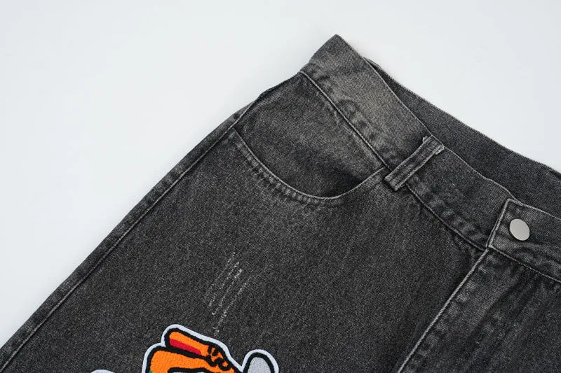 Editorial Department Custom Patched Denim Jeans