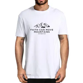 Faith Can Move Mountains - Matthew 17:20 Christian T-shirt