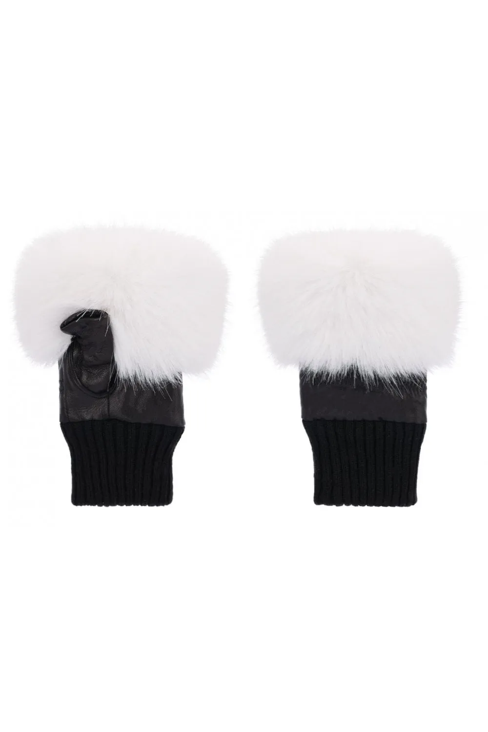 Faux Fur Fingerless Gloves