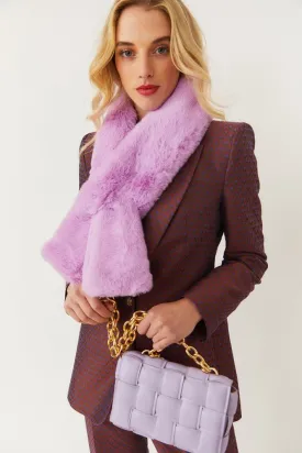 Faux Fur Keyhole Scarf