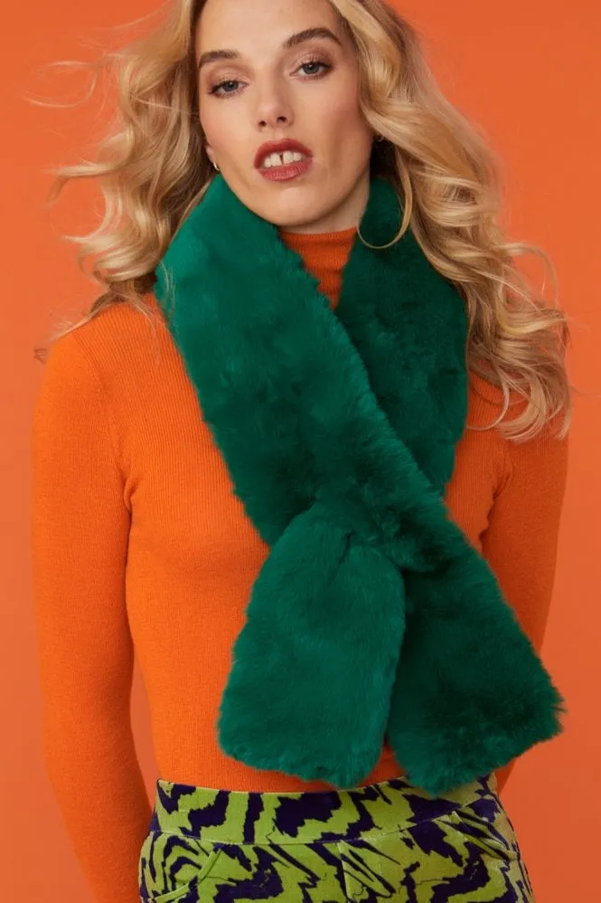 Faux Fur Keyhole Scarf