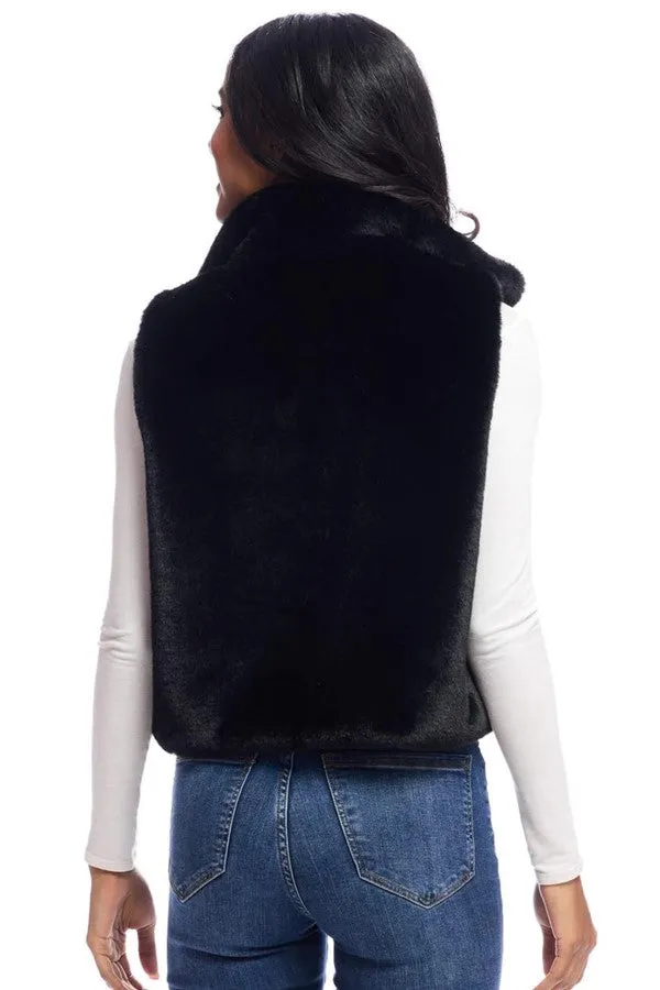 Faux Fur Le Mink Zip Vest