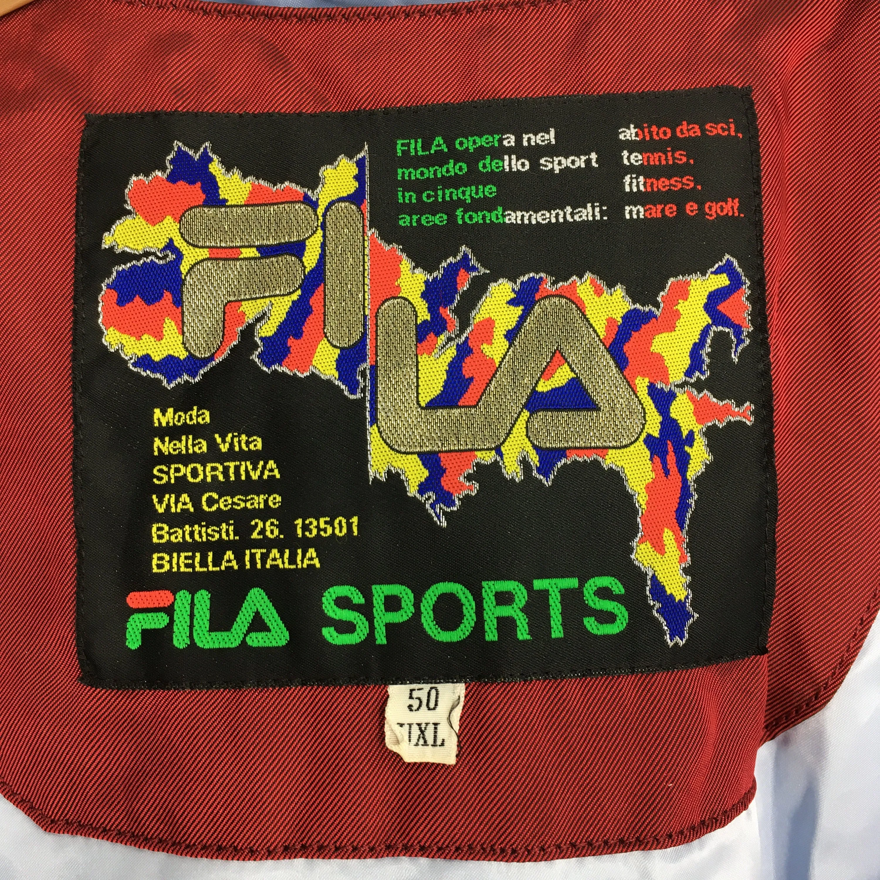 Fila Biella Italia Ski Jacket Hoodie XLarge