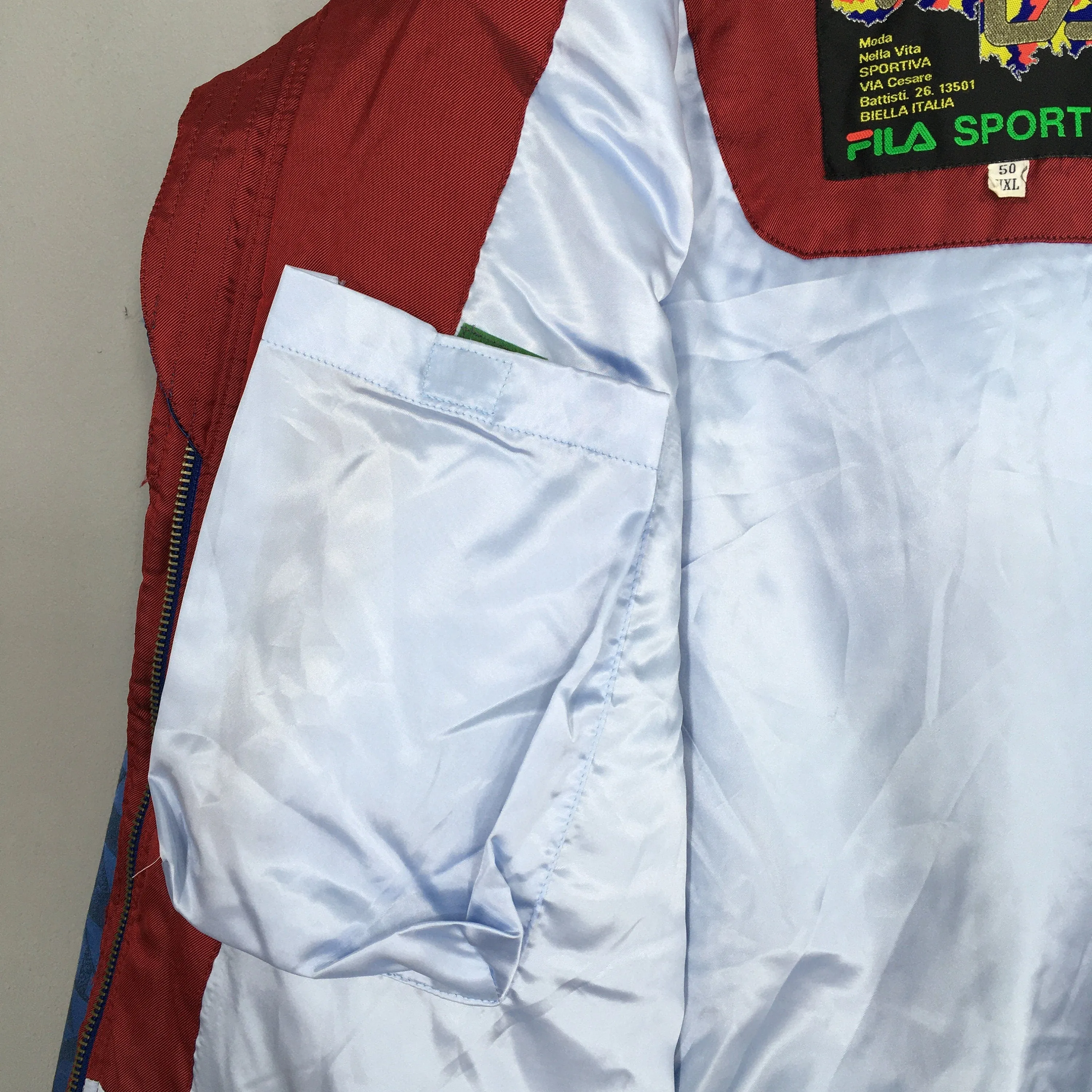 Fila Biella Italia Ski Jacket Hoodie XLarge