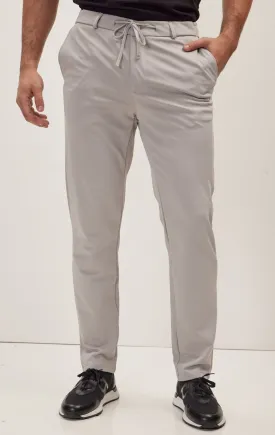 Fitted Casual Everyday Pants - Grey