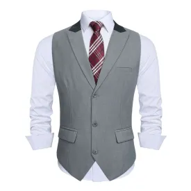 Formal Suit Vest - A-LIGHT GREY