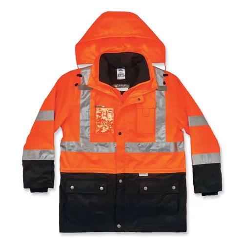 Glowear 8388 Class 3/2 Hi-vis Thermal Jacket Kit, Small, Orange, Ships In 1-3 Business Days
