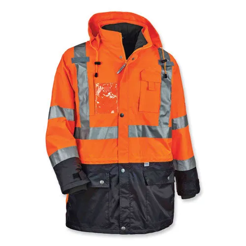 Glowear 8388 Class 3/2 Hi-vis Thermal Jacket Kit, Small, Orange, Ships In 1-3 Business Days