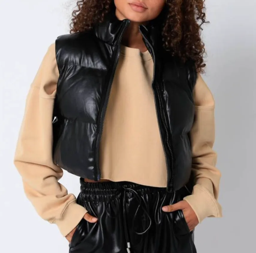 High Neck Puffer Vest
