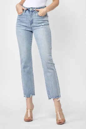 High Rise Straight Leg Jeans