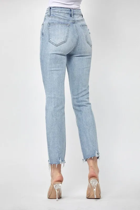 High Rise Straight Leg Jeans