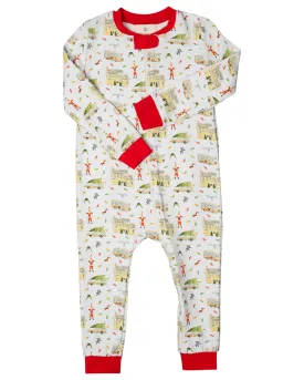 Holiday Vacation Knit Zip Up Pajamas- FINAL SALE