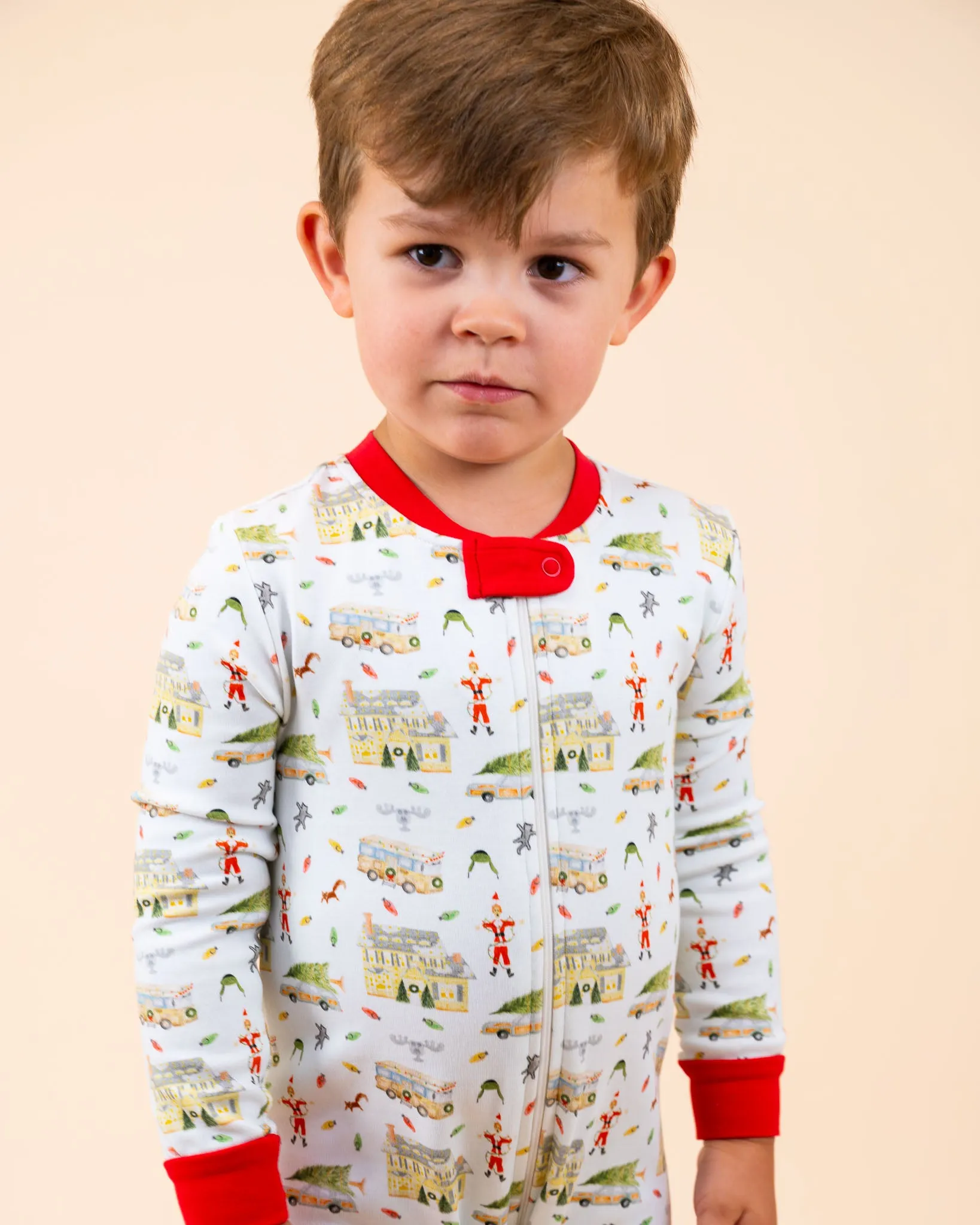 Holiday Vacation Knit Zip Up Pajamas- FINAL SALE