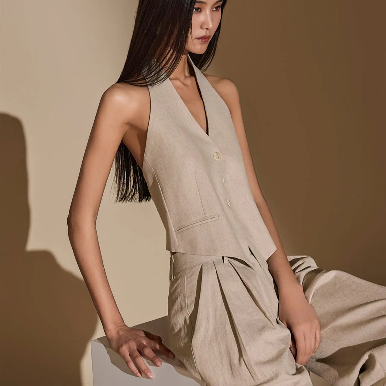 J2318 Linen Vest