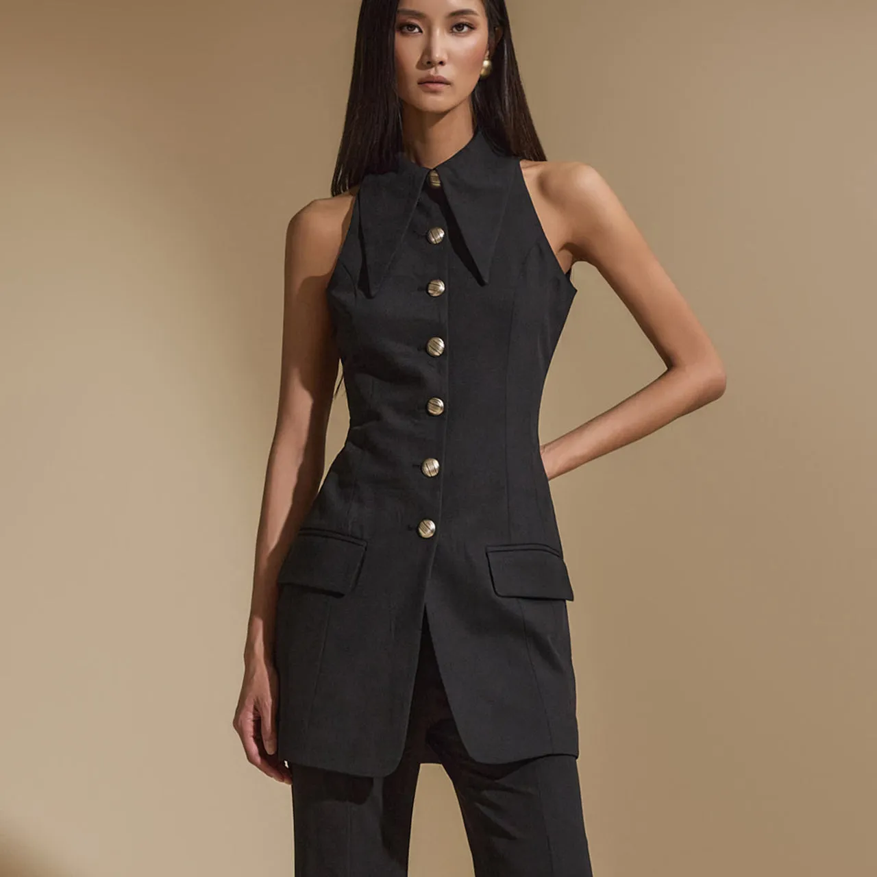 J9240 Halter Slim Vest