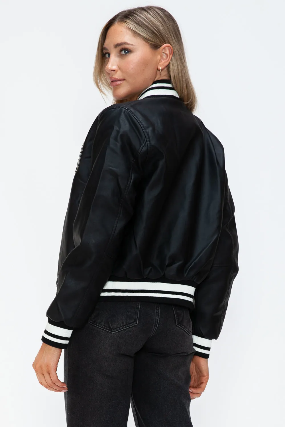 Just BE. Love Me Now Brand Bomber Jacket